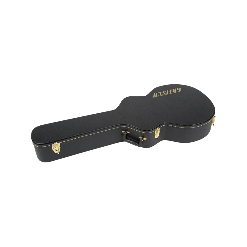Gretsch G6241FT 16" Hollow Body Flat Top Hardshell Case, Black - 1 Gretsch G6241FT 16" Hollow Body Flat Top Hardshell Case, Black - 1