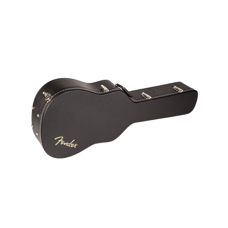 Fender Flat-Top Dreadnought Acoustic Guitar Case, Black - 1