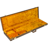 Fender G&G Deluxe Jazz Bass Hardshell Case, Brown with Gold Plush Interior - 3 Fender G&G Deluxe Jazz Bass Hardshell Case, Brown with Gold Plush Interior - 3
