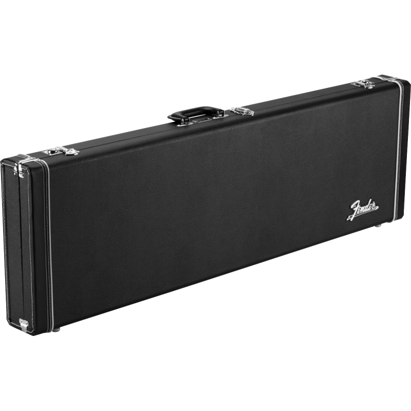 Fender Classic Series Wood Case - Precision Bass/Jazz Bass, Black - 1 Fender Classic Series Wood Case - Precision Bass/Jazz Bass, Black - 1