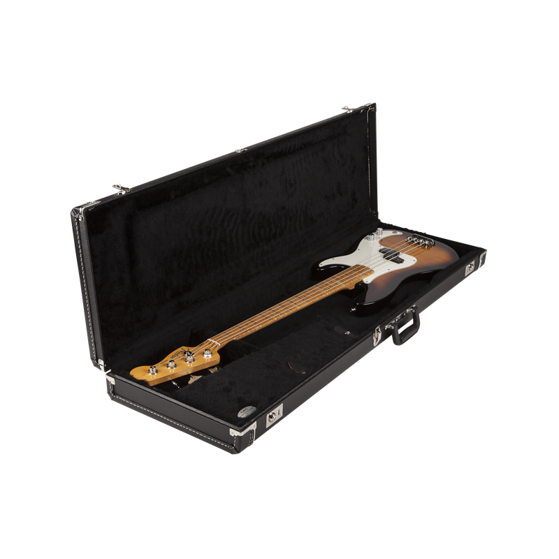Fender G&G Precision Bass Standard Hardshell Case, Black with Black Acrylic Interior - 5