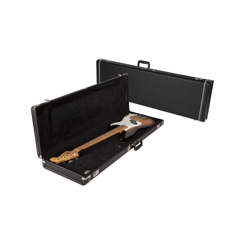 Fender G&G Precision Bass Standard Hardshell Case, Black with Black Acrylic Interior - 6
