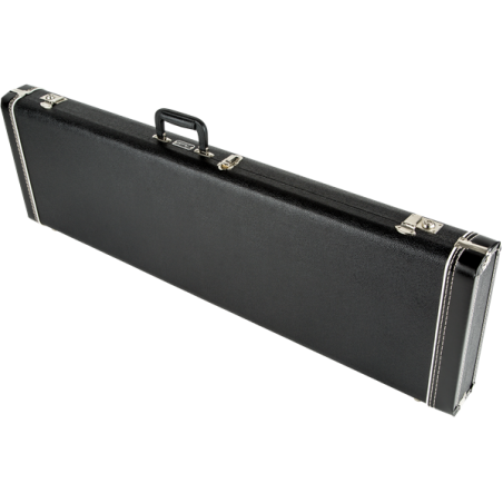 Fender G&G Standard Mustang/Musicmaster/Bronco Bass Hardshell Case, Black with Acrylic Interior. - 1
