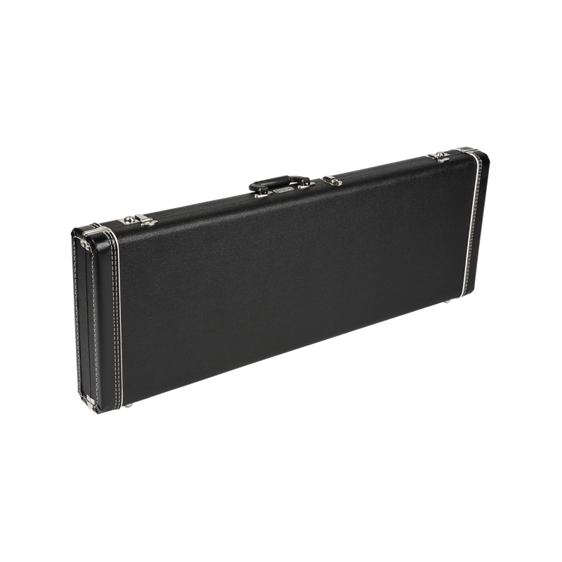 Fender G&G Standard Mustang/Cyclone Hardshell Case, Black with Black Acrylic Interior - 1