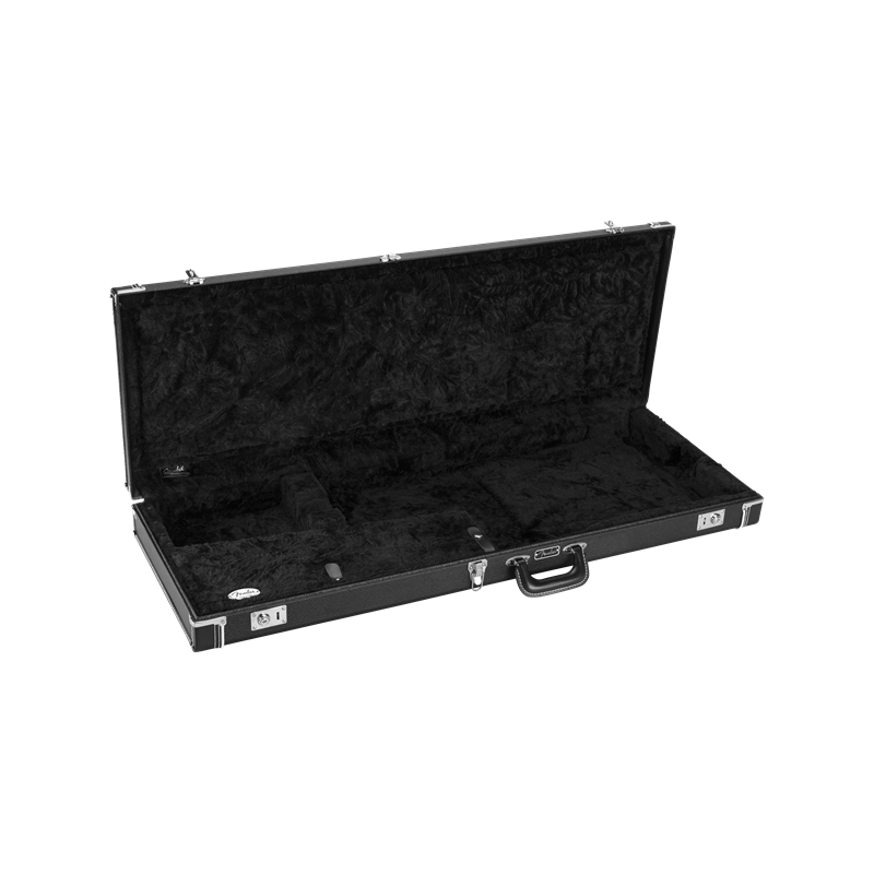 Fender Classic Series Wood Case - Jazzmaster/Jaguar, Black - 2 Fender Classic Series Wood Case - Jazzmaster/Jaguar, Black - 2