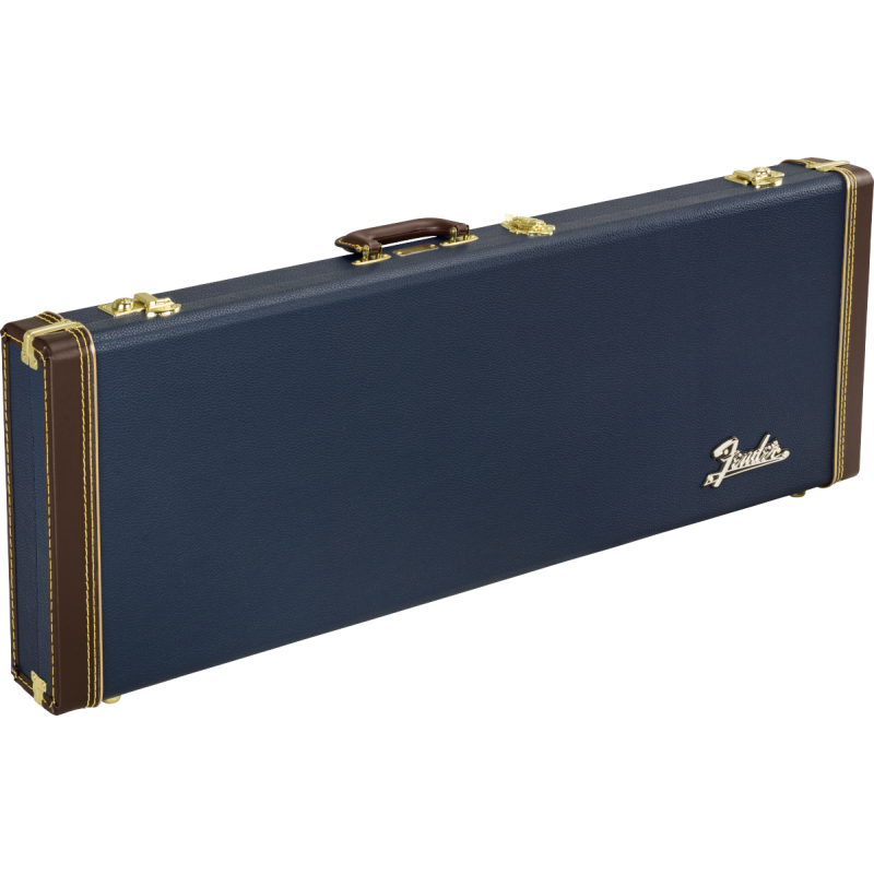 Fender Classic Series Wood Case Strat/Tele, Navy Blue - 1 Fender Classic Series Wood Case Strat/Tele, Navy Blue - 1