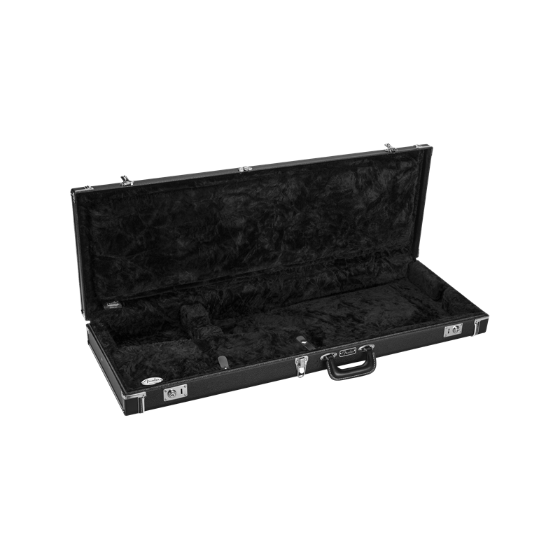 Fender Classic Series Wood Case - Strat/Tele, Black - 2 Fender Classic Series Wood Case - Strat/Tele, Black - 2