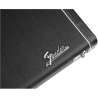 Fender G&G Deluxe Strat/Tele Hardshell Case, Left Handed, Black with Orange Plush Interior - 4