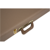 Fender G&G Deluxe Strat/Tele Hardshell Case, Brown with Gold Plush Interior - 4