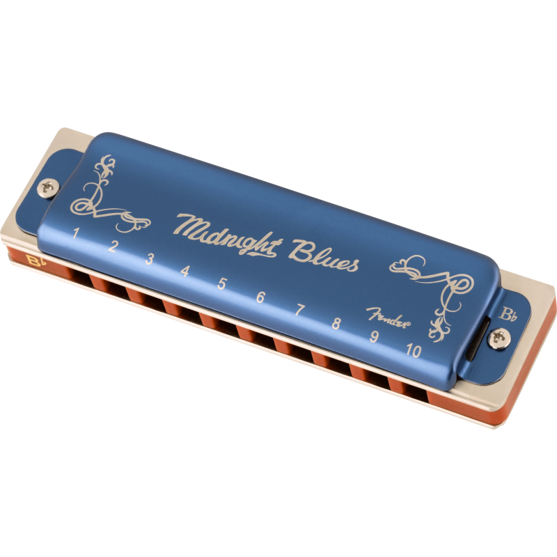 Fender Midnight Blues Harmonica Bb - 1 Fender Midnight Blues Harmonica Bb - 1