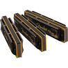 Fender Blues DeVille Harmonicas - 3-Pack with Case - 5 Fender Blues DeVille Harmonicas - 3-Pack with Case - 5