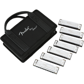 Fender Blues Deluxe Harmonicas 7-Pack with Case - 1