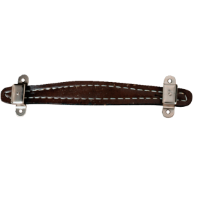 Fender Pure Vintage Stitched Leather Amplifier Handle, Brown, 2-Screw Mount - 1