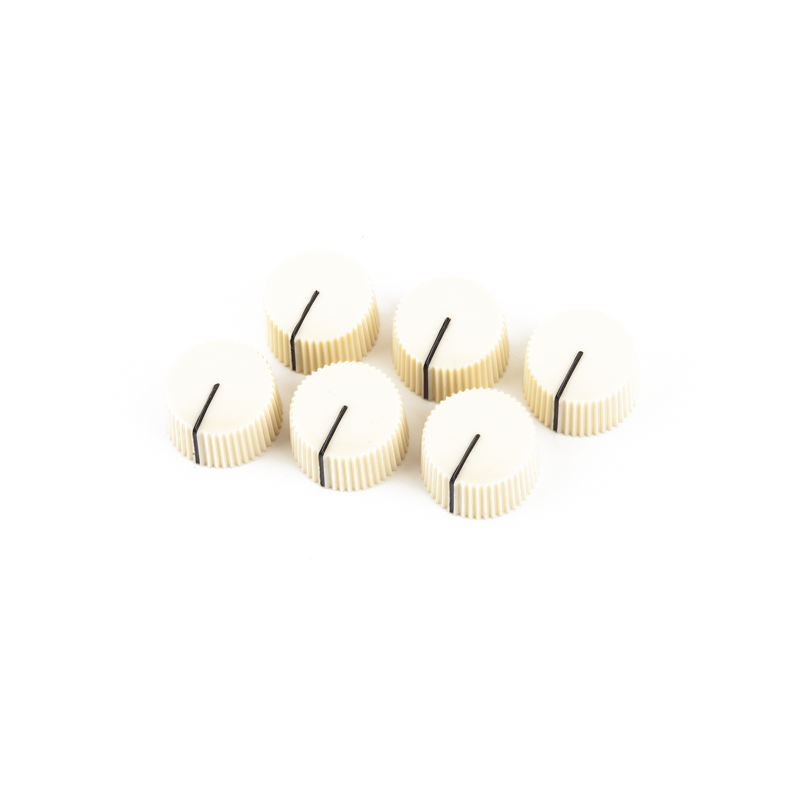 Fender Pure Vintage Cream "Radio" Amplifier Knobs (6) - 1