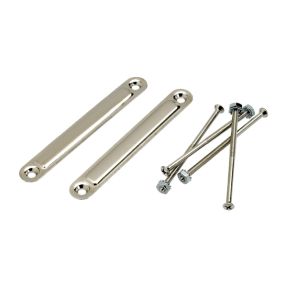 Fender Pure Vintage Medium Chassis Straps, (2), Nickel - 1