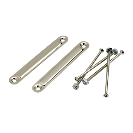Fender Pure Vintage Medium Chassis Straps, (2), Nickel - 1