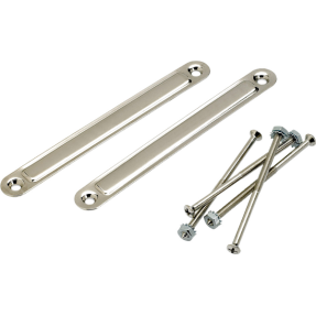 Fender Pure Vintage Large Chassis Straps, (2), Nickel - 1