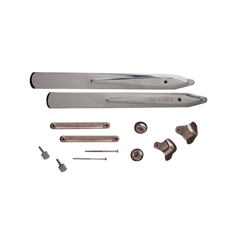 Fender Pure Vintage 14" Small Tilt Back Legs, (2), Chrome - 2 Fender Pure Vintage 14" Small Tilt Back Legs, (2), Chrome - 2