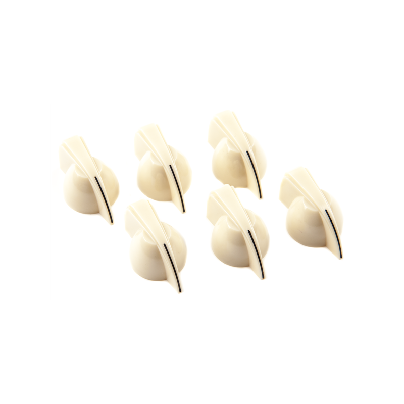 Fender Chicken Head Amplifier Knobs, (6), Cream - 1 Fender Chicken Head Amplifier Knobs, (6), Cream - 1