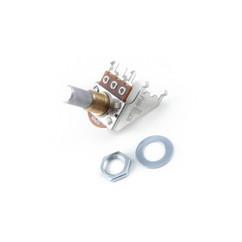 Fender 250K Audio Taper Snap-In Potentiometer, Solid Shaft - 1 Fender 250K Audio Taper Snap-In Potentiometer, Solid Shaft - 1