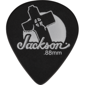 Jackson 551 Leaning Cross Picks, Black, Med/Heavy .88mm - 1