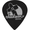 Jackson 551 Leaning Cross Picks, Black, Thin/Med .60mm - 1