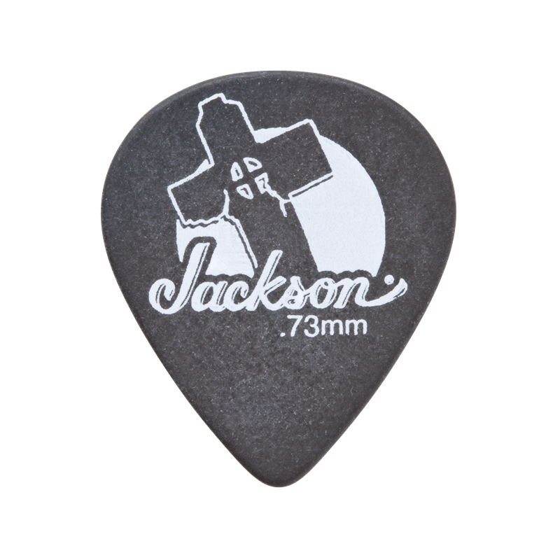 Jackson 551 Leaning Cross Picks, Black, Thin .50mm - 1