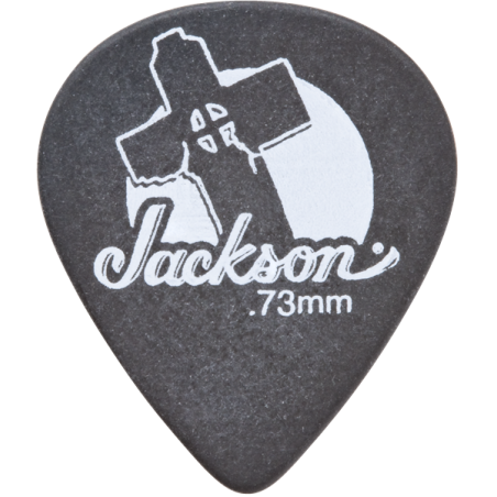 Jackson 551 Leaning Cross Picks, Black, Thin .50mm - 1