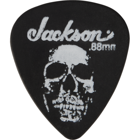 Jackson 451 Skull Picks, Black, Med/Heavy .88mm - 1