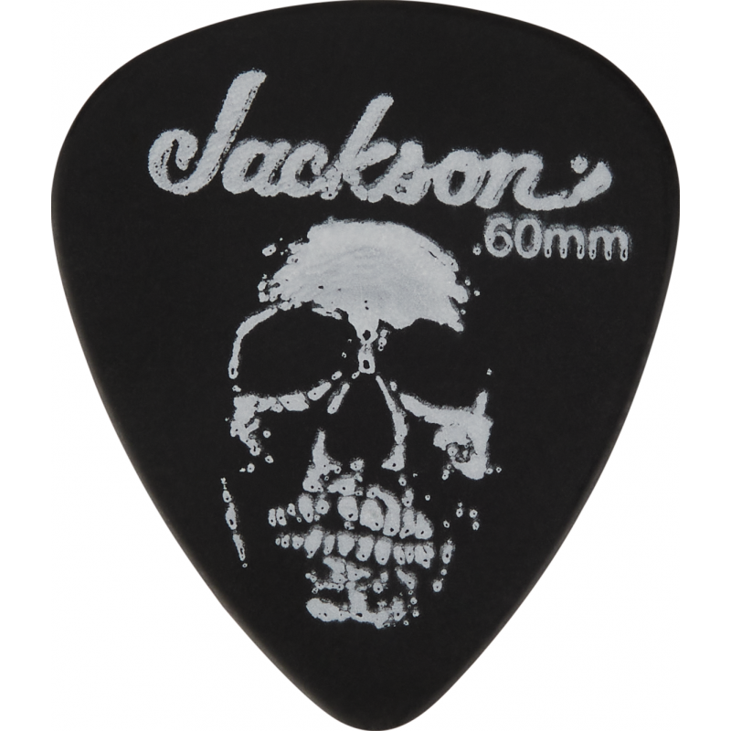 Jackson 451 Skull Picks, Black, Thin/Med .60mm - 1