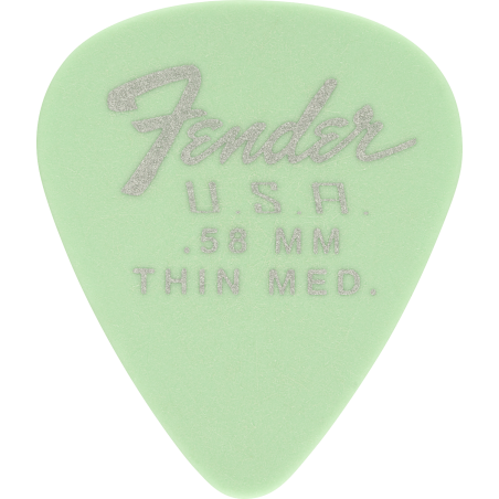Fender Dura-Tone 351 Shape, .58, Surf Green, 12-Pack - 1