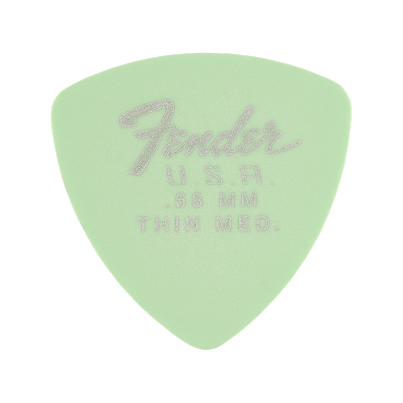 Fender Dura-Tone 346 Shape, .58, Surf Green, 12-Pack - 1 Fender Dura-Tone 346 Shape, .58, Surf Green, 12-Pack - 1