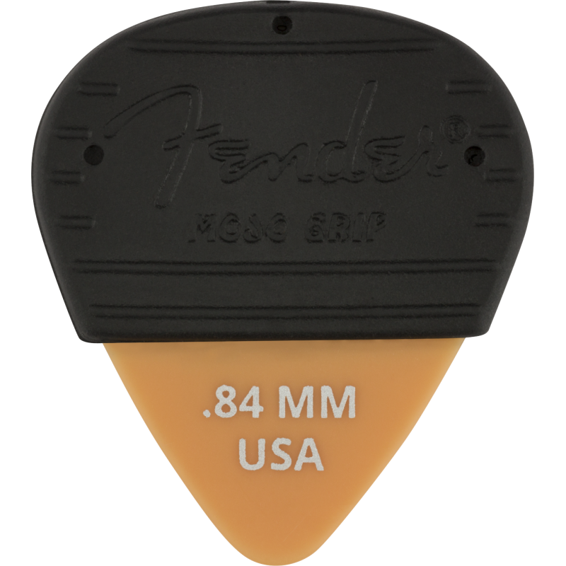 Fender Mojo Grip Picks, Dura-Tone Delrin .84, 3-Pack - 1 Fender Mojo Grip Picks, Dura-Tone Delrin .84, 3-Pack - 1