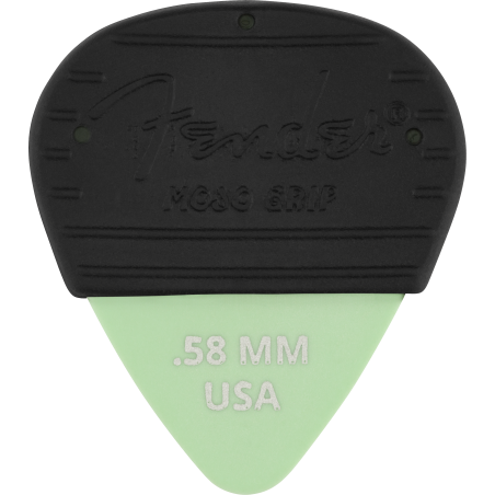 Fender Mojo Grip Picks, Dura-Tone Delrin .58, 3-Pack - 1