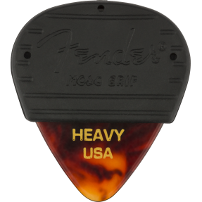 Fender Mojo Grip Picks, Celluloid, Heavy, 3-Pack, Tortoiseshell - 1