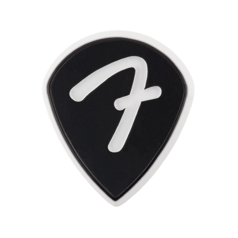 Fender F Grip 551 Picks, Black, (3) - 1 Fender F Grip 551 Picks, Black, (3) - 1