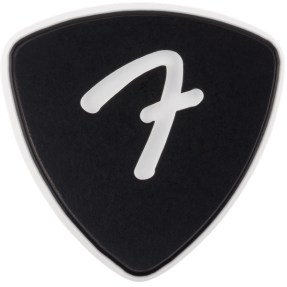 Fender F Grip 346 Picks, Black, (3) - 1