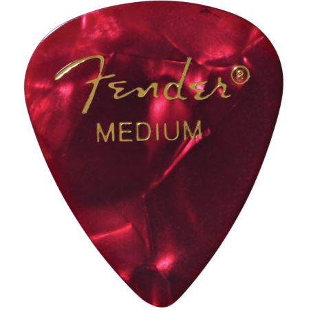 Fender Premium Celluloid 351 Shape Picks, Medium, Red Moto, 144-Pack - 1