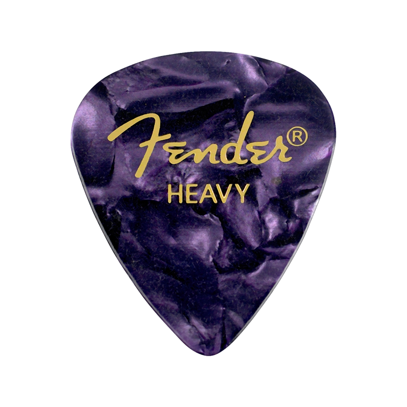 Fender Premium Celluloid 351 Shape Picks, Heavy, Purple Moto, 144-Pack - 1
