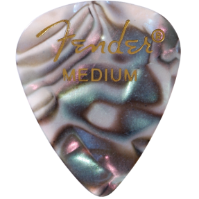 Fender Premium Celluloid 351 Shape Picks, Medium, Abalone, 144-Pack - 1