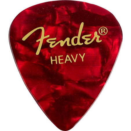 Fender Premium Celluloid 351 Shape Picks, Heavy, Red Moto, 144-Pack - 1
