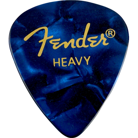 Fender Premium Celluloid 351 Shape Picks, Heavy, Blue Moto, 144-Pack - 1