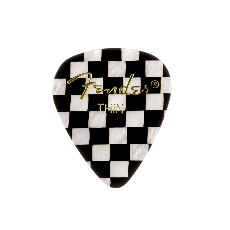 Fender 351 Shape, Checker, Thin (12) - 1 Fender 351 Shape, Checker, Thin (12) - 1