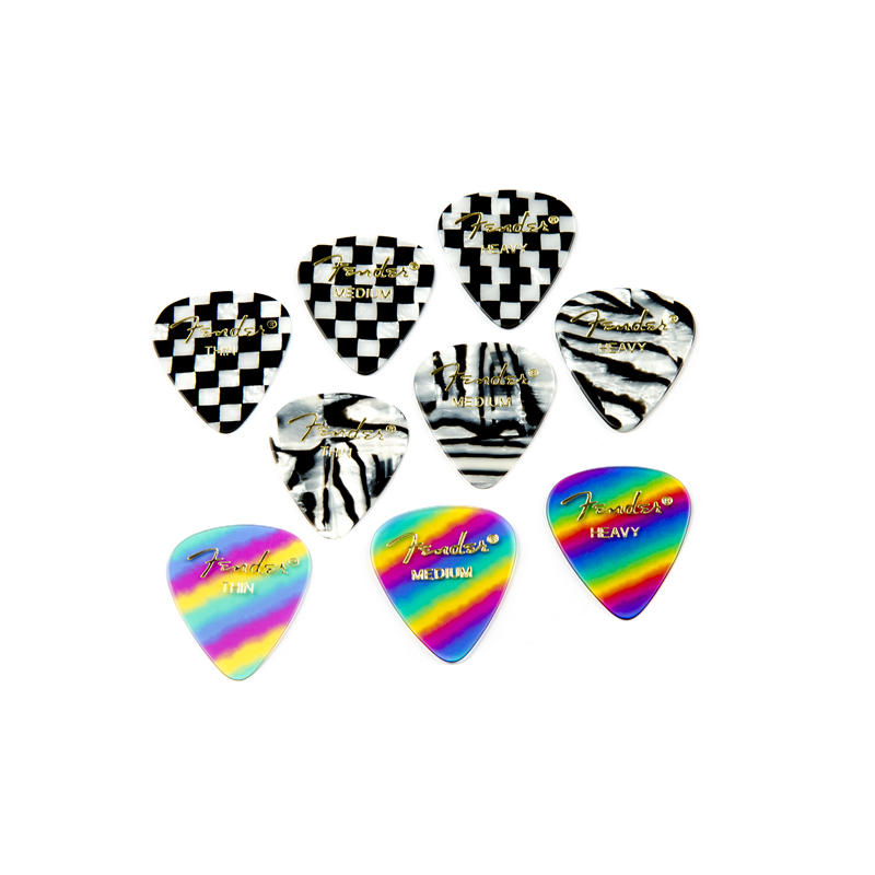 Fender 351 Shape, Rainbow, Medium (12) - 1 Fender 351 Shape, Rainbow, Medium (12) - 1