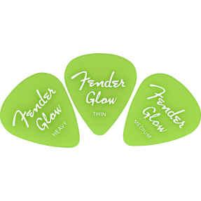 Fender Glow In The Dark 351 Picks, 12-Pack - 1