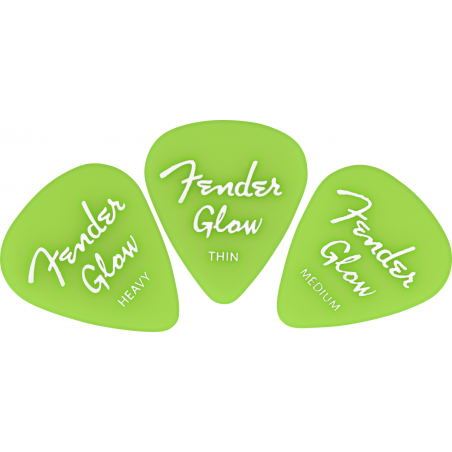 Fender Glow In The Dark 351 Picks, 12-Pack - 1