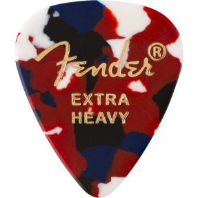 Fender 351 Shape Premium Picks, Extra Heavy, Confetti, 12 Count - 1