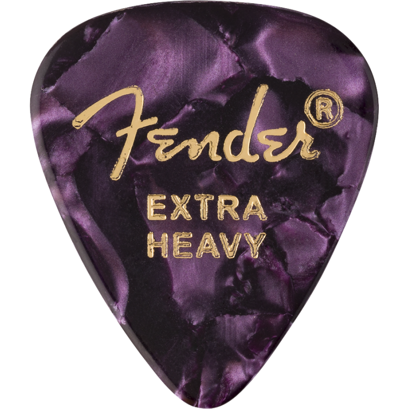 Fender 351 Shape Premium Picks, Extra Heavy, Purple Moto, 12 Count - 1 Fender 351 Shape Premium Picks, Extra Heavy, Purple Moto, 12 Count - 1