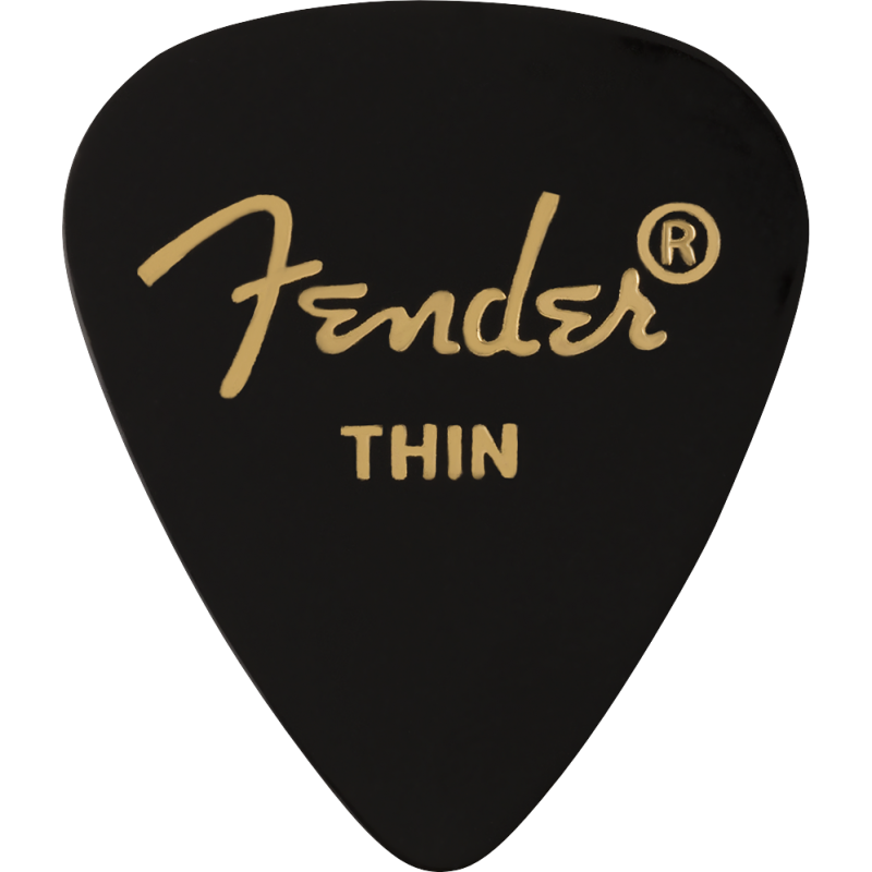 Fender 351 Shape Premium Picks, Thin, Black, 12 Count - 1 Fender 351 Shape Premium Picks, Thin, Black, 12 Count - 1