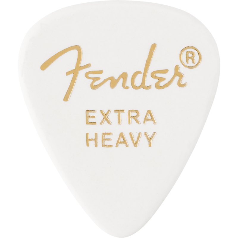 Fender 351 Shape Premium Picks, Extra Heavy, White, 12 Count - 1 Fender 351 Shape Premium Picks, Extra Heavy, White, 12 Count - 1
